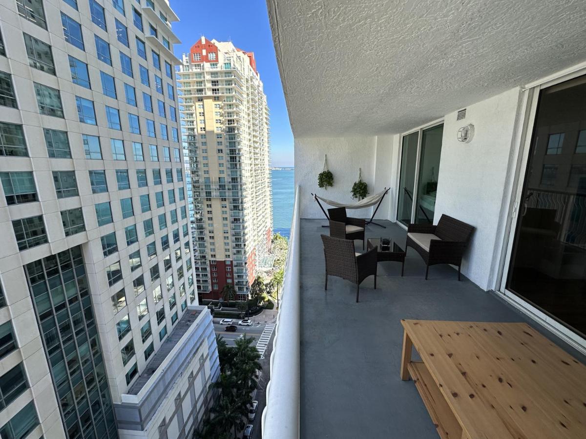 City & Sea View+Free Parking Modern Condo Miami Buitenkant foto